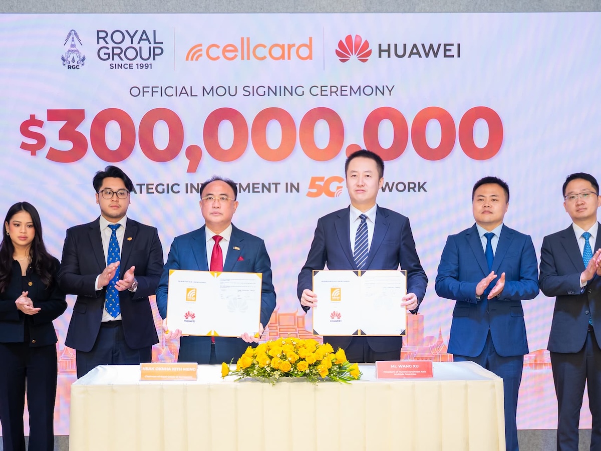 Cambodia’s CellCard taps Huawei for US$300m network upgrade project
