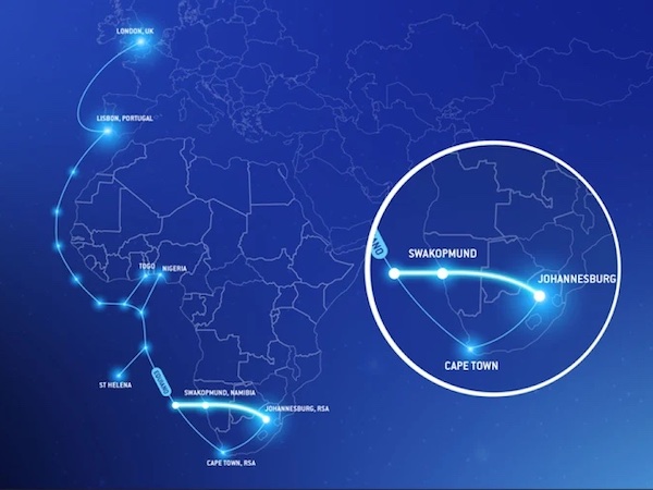 Paratus links Johannesburg to Equiano via Botswana and Namibia