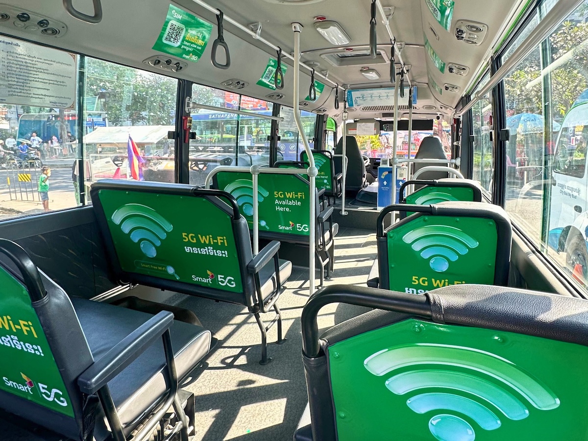 Smart Axiata to bring free 5G-powered Wi-Fi to Phnom Penh airport buses