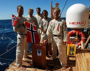 The crew of the Kon-Tiki