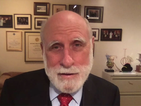 Vinton Cerf debuts at MWC2022 IPv6 Summit