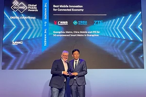 MWC23: ZTE's Bai Gang celebrates GLOMO win